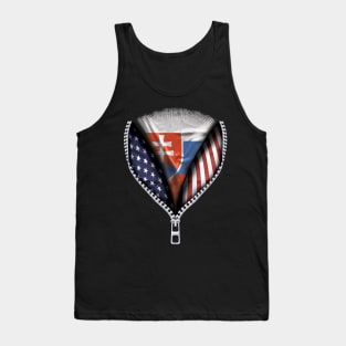 Slovakian Flag  Slovakia Flag Australian Flag Ripped Open - Gift for Slovakian From Slovakia Tank Top